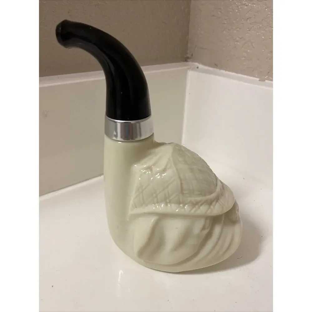 VTG AVON Bulldog Pipe Decanter Wild Country After Shave Decorative Bottle Empty
